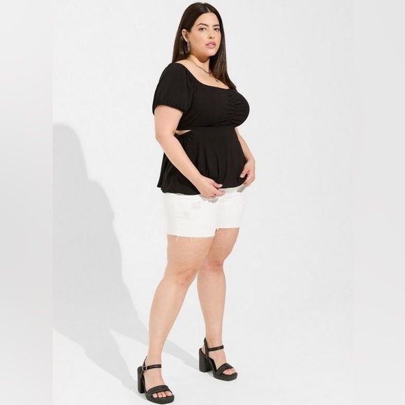 Torrid Babydoll Side Cutout Blouse - NEW - Size 16 - Picture 1 of 7